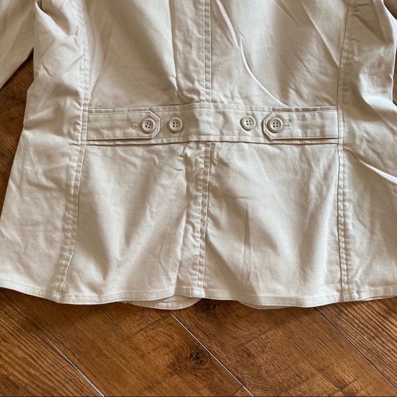 Liz Claiborne Beige Tan Jacket Coat Blazer Medium - Picture 5 of 7